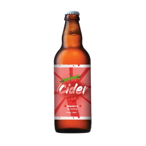 Raspberry Cider Bottle