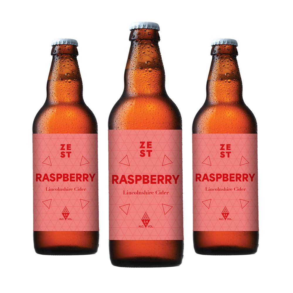 Raspberry Cider Bottles