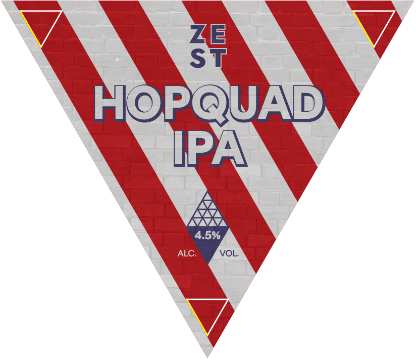 Hopquad IPA Pump clip